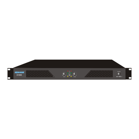 Newhank D1000 Operation Manual