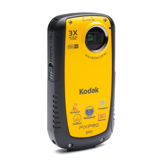 Kodak Pixpro SPZ1 Quick Start Manual
