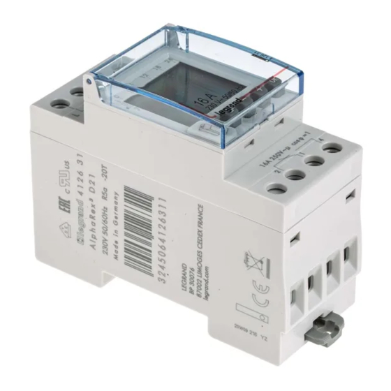 LEGRAND MicroRex D21 Plus Manual