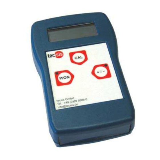 Tecsis E3906 Operating Manual