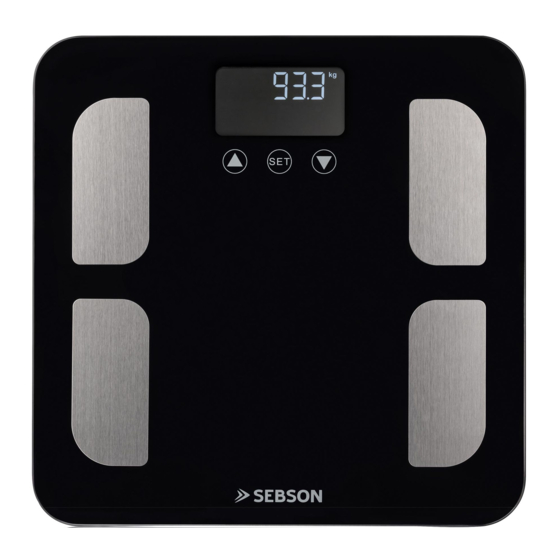 SEBSON SC BODY FAT B Manuals