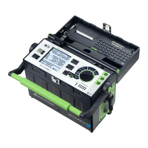 Gossen MetraWatt SECULIFE ST Operating Instructions Manual