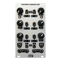 SSF POSITRONIC TRANSIENT GATE User Manual & Patch Book