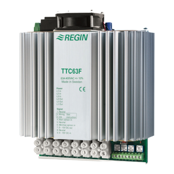 Regin TTC63F Instruction