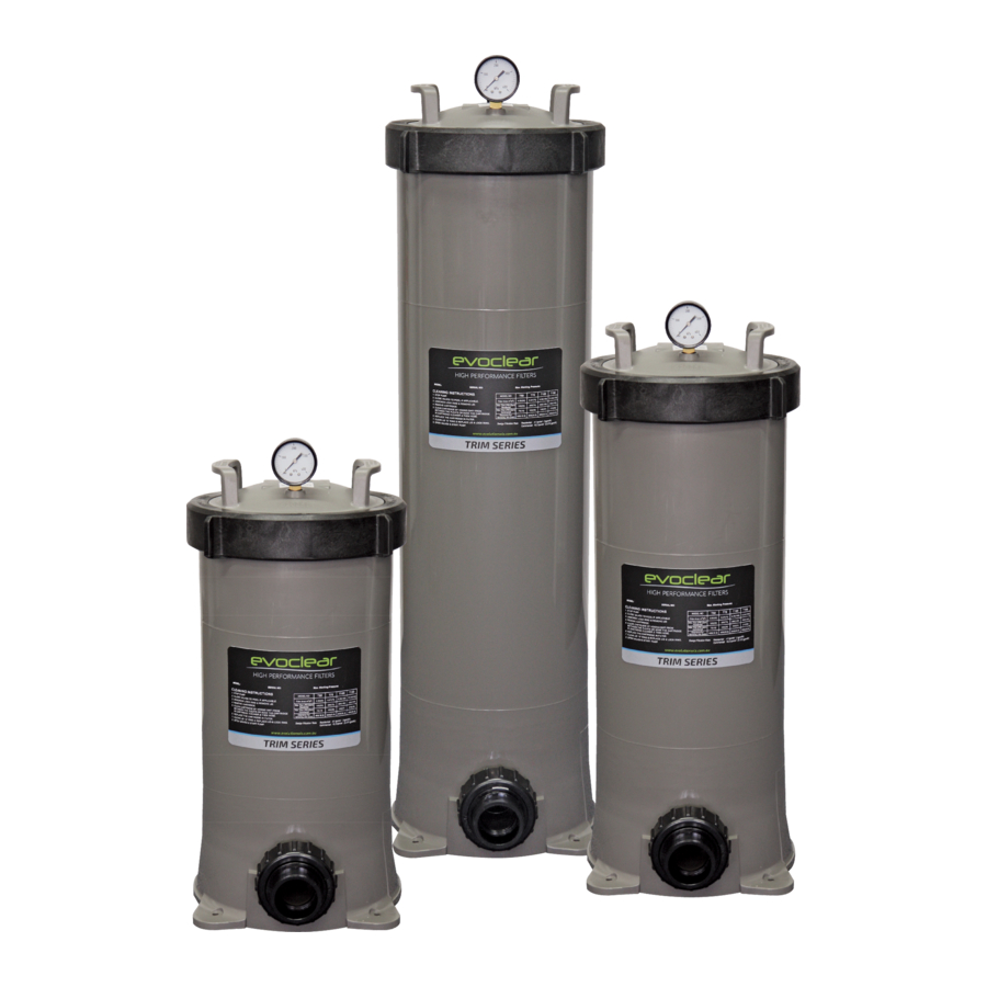 Evolution Evoclear Trim Series Installation And Operation Manual