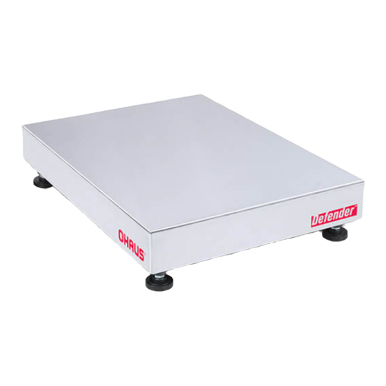 OHAUS Defender 6000 Series Instruction Manual