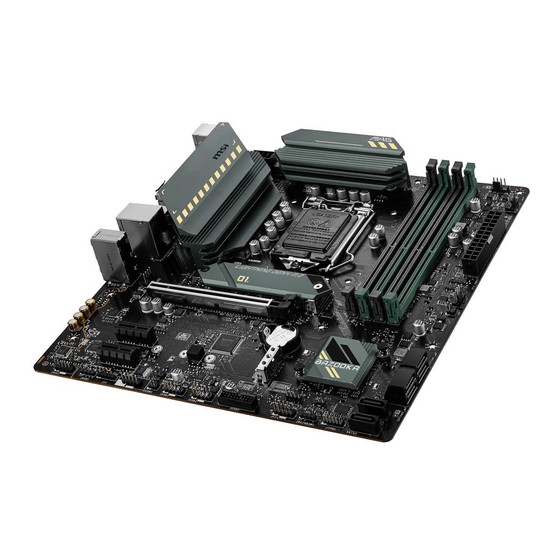 MSI MAG B560M BAZOOKA Manual