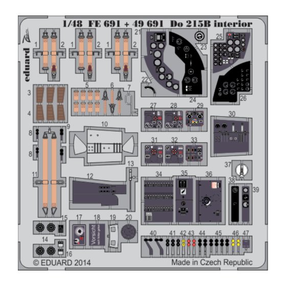 Eduard Do 215B interior S.A. Quick Start Manual