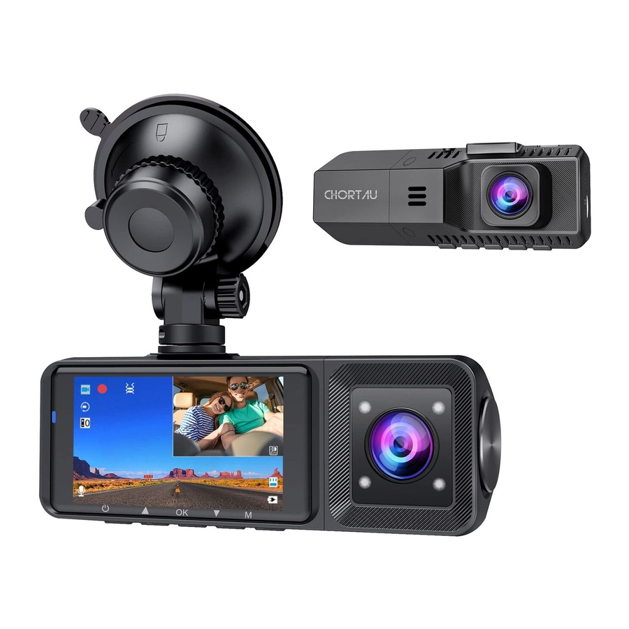 CHORTAU B-T27 - Dual 1080P Dash Cam Front and Inside Manual