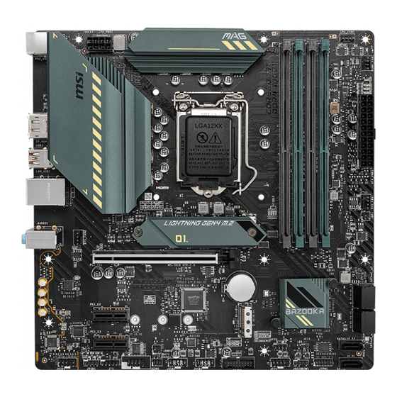 MSI MAG B560M BAZOOKA Quick Start Manual