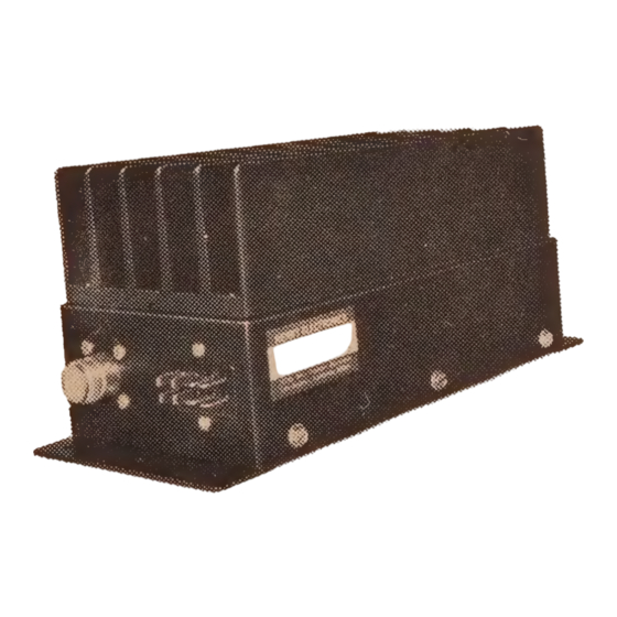 Henry Radio TEMPO C80A30 Operating And Maintenance Manual