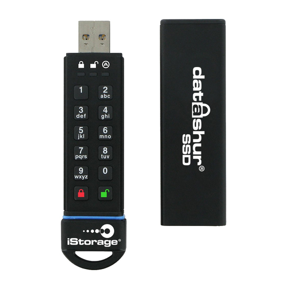 iStorage Datashur SSD Quick Start Manual
