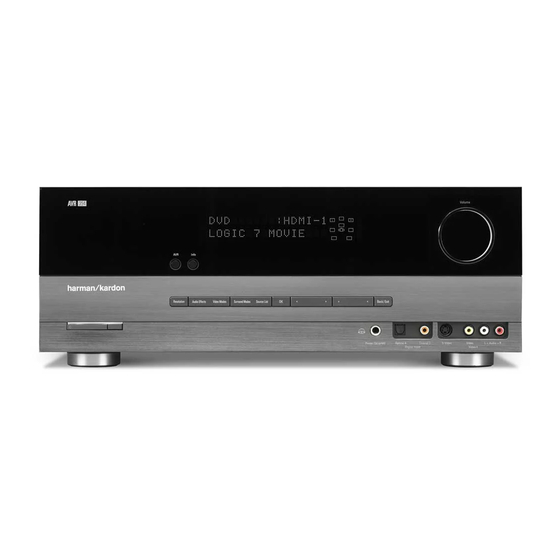 Harman Kardon AVR 354 Quick Start Manual