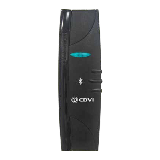 CDVI KRYPTO K1BT Quick Start Installation Manual