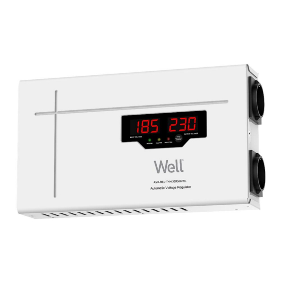 Well AVR-REL-THUNDER500-WL Instruction Manual