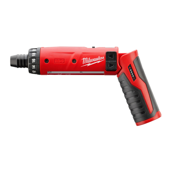 Milwaukee 2101-20 Manuals