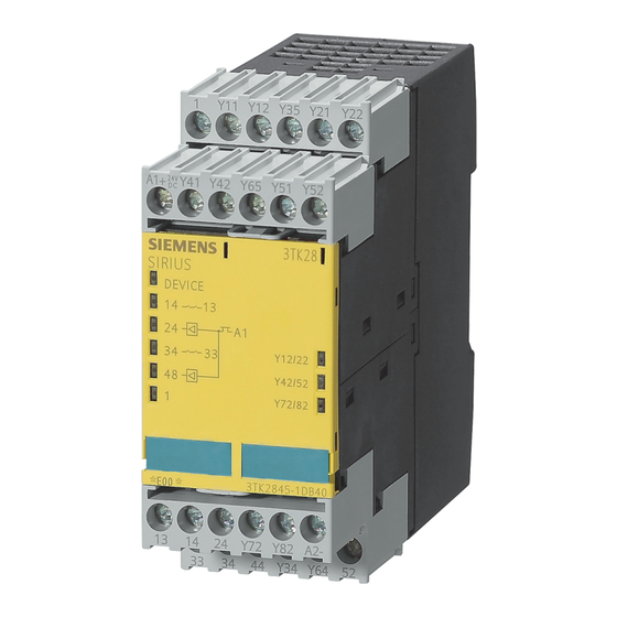 Siemens SIRIUS Series Original Operating Instructions