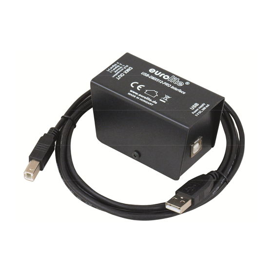 EuroLite USB-DMX512 PRO User Manual