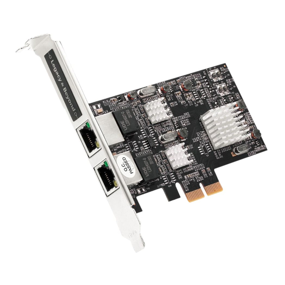 Intel PCIe 2-Port 2.5G 4-Speed User Manual