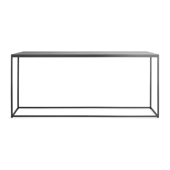 BluDot Construct Bench Assembly Notes