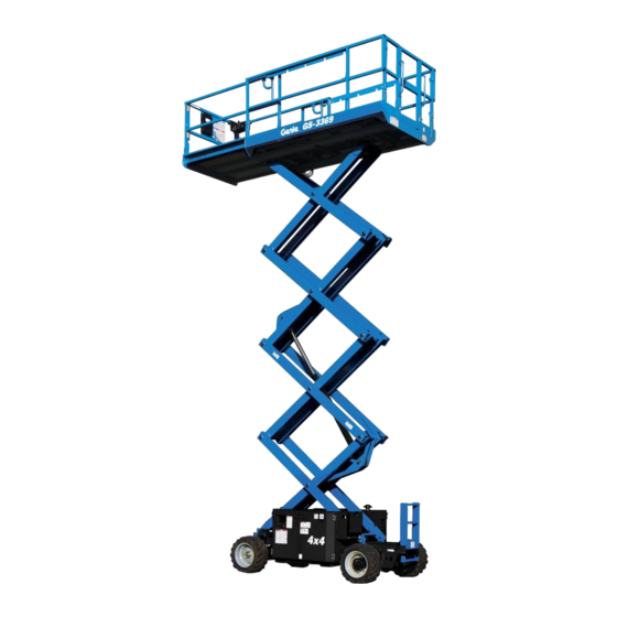Terex Genie Lift Tools GS-2669 Operator's Manual Supplement