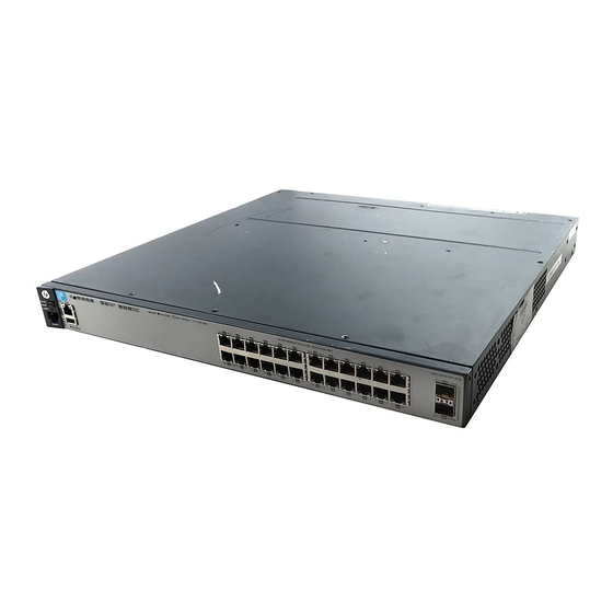 HP E3800-24G-2SFP+ Installation And Getting Started Manual