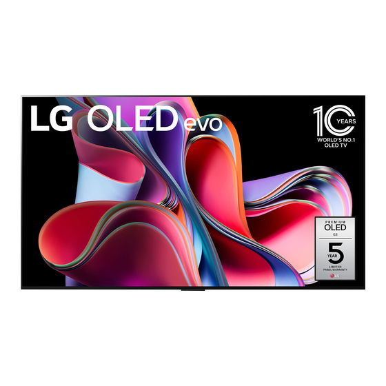 LG OLED77G3PUA Manuals