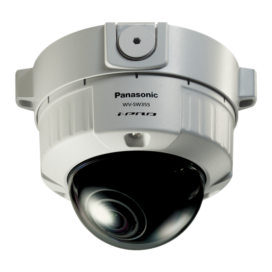 Panasonic WV-SW355 Operating Instructions Manual