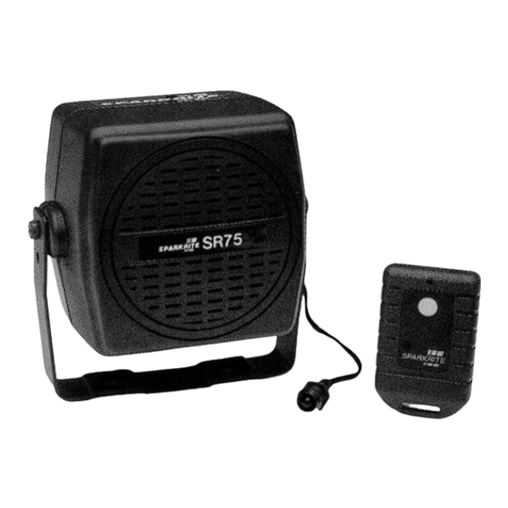 Sparkrite SR75H User Manual