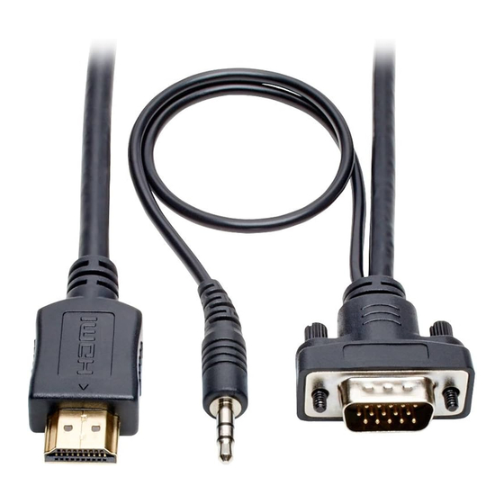 Tripp Lite P566-006-VGA Quick Start Manual