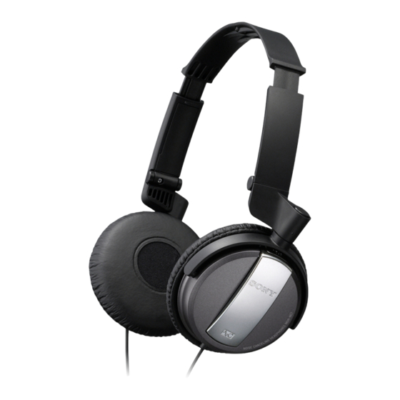 Sony MDR-NC7 Manuals