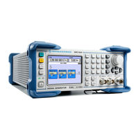 Rohde & Schwarz 1411.4002K02 Quick Start Manual