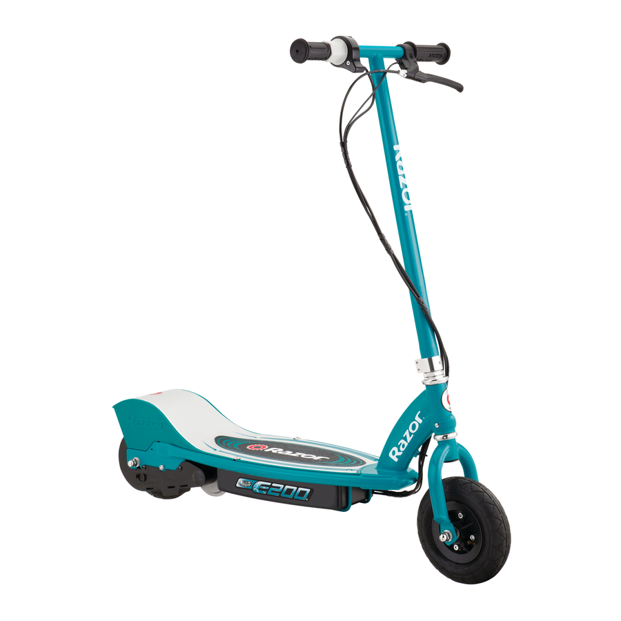 Razor E200 Series - Electric Scooter Manual