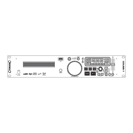 Citronic CDUSB-1 Owner's Manual