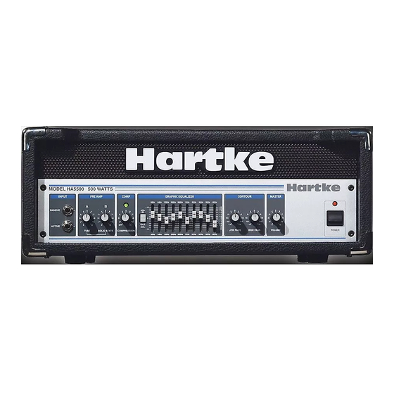 Hartke HA5500 Manuals