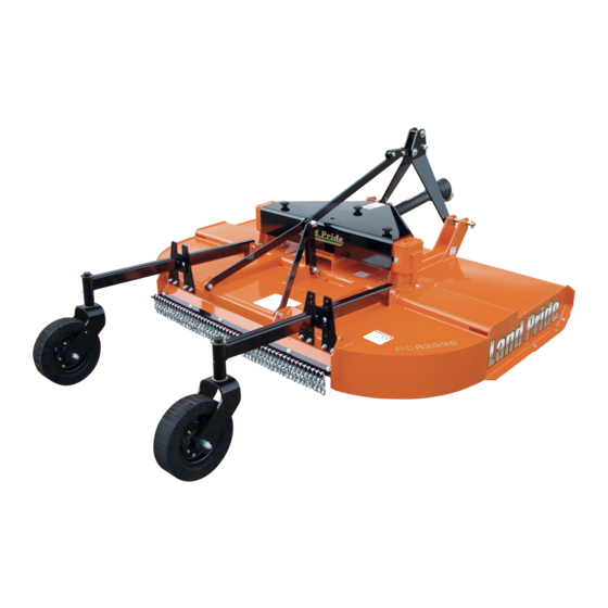 Land Pride RCR2596 Operator's Manual