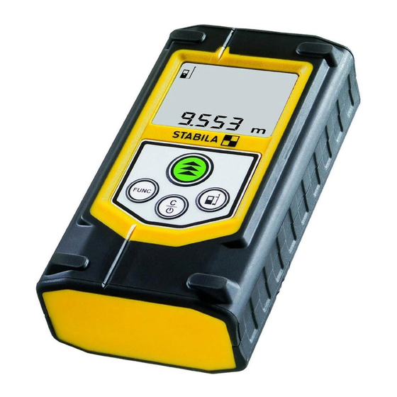 Stabila Laser Distancer LD 320 Operating Instructions Manual