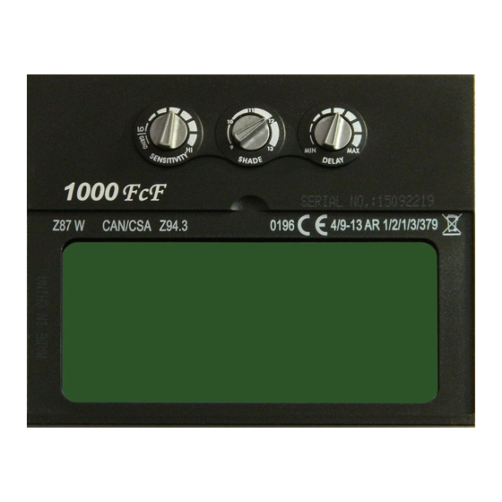 ArcOne 1000FcF User Instruction Manual