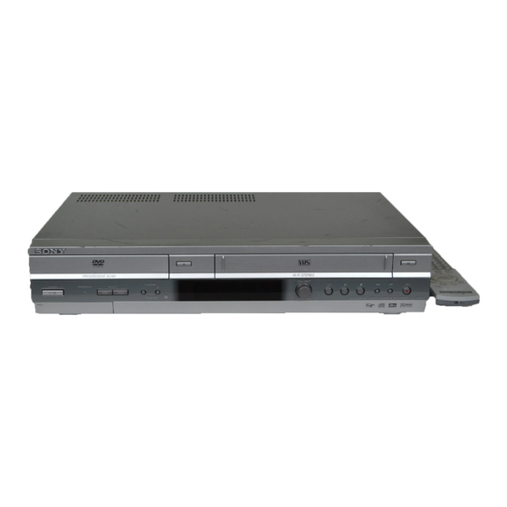 Sony SLV-D360P Operating Instructions (For SLV-D360P DVD Player) Operating Instructions Manual