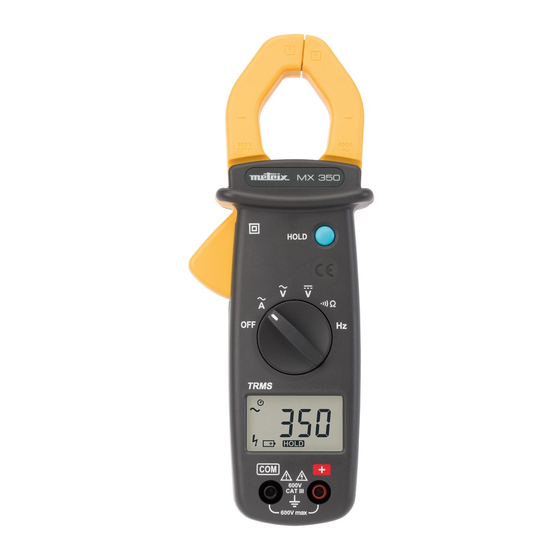 Metrix MX 350 User Manual