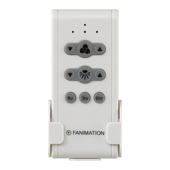 Fanimation CR500 Specification And Instruction Sheet