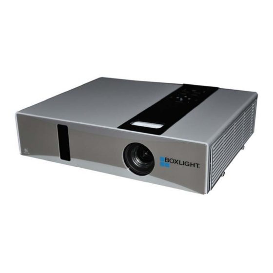 BOXLIGHT Seattle WX25N Room Projector Manuals