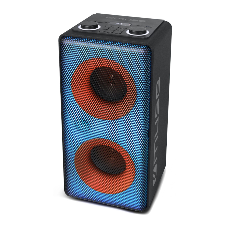 Muse M-1808 DJ - Bluetooth Party Box Speaker Manual