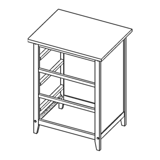 Homestead Night Stand with 3 Drawers Manual