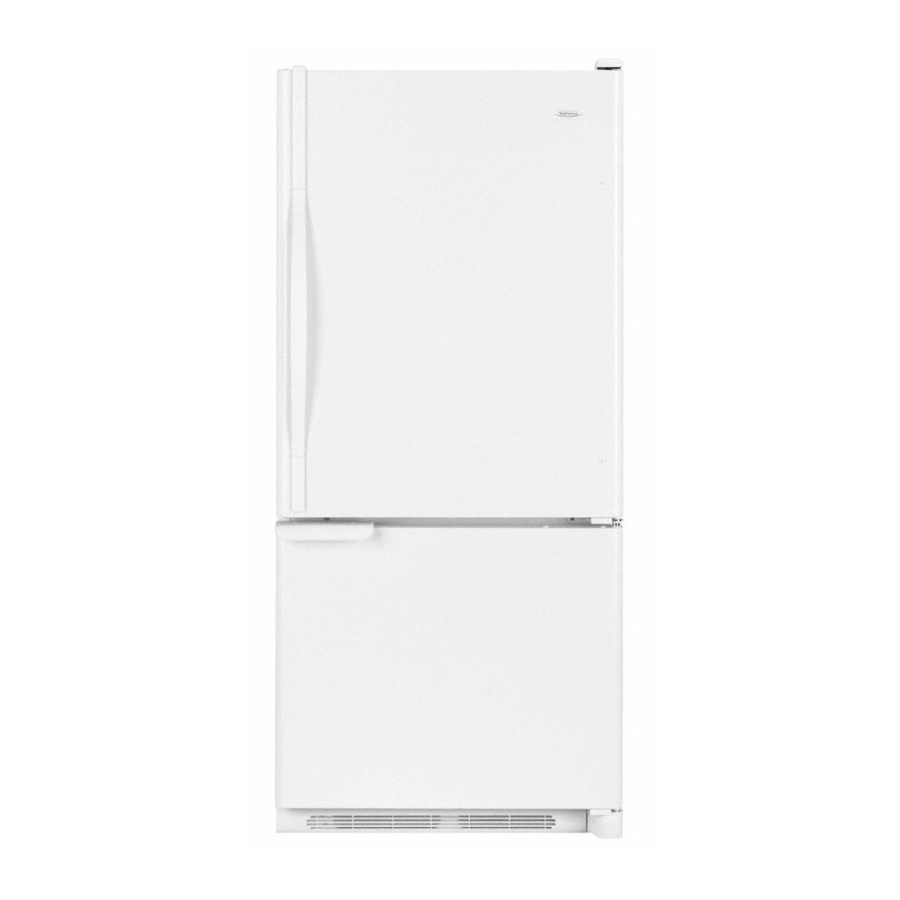 Maytag PBF1951KEW - 30" Bottom Freezer Refrigerator User Instructions