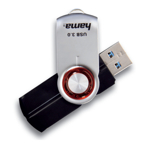Hama Tenus FlashPen USB 3.0 Operating	 Instruction