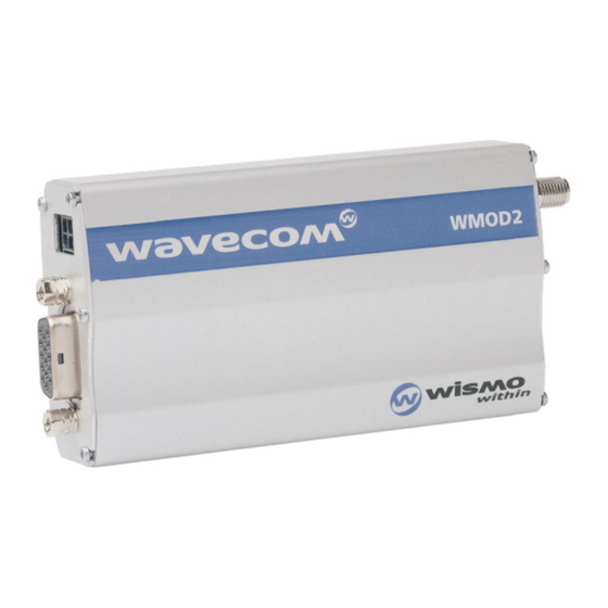 Wavecom WMOD2B User Manual