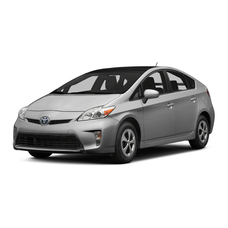 Toyota Prius 2013 Quick Reference Manual