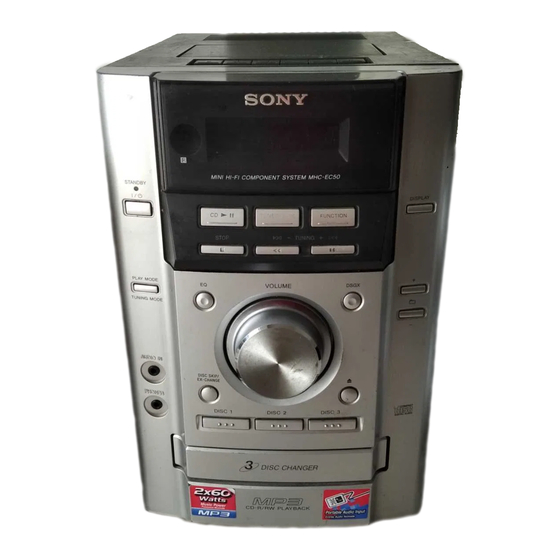 Sony HCD-EC50 Manuals