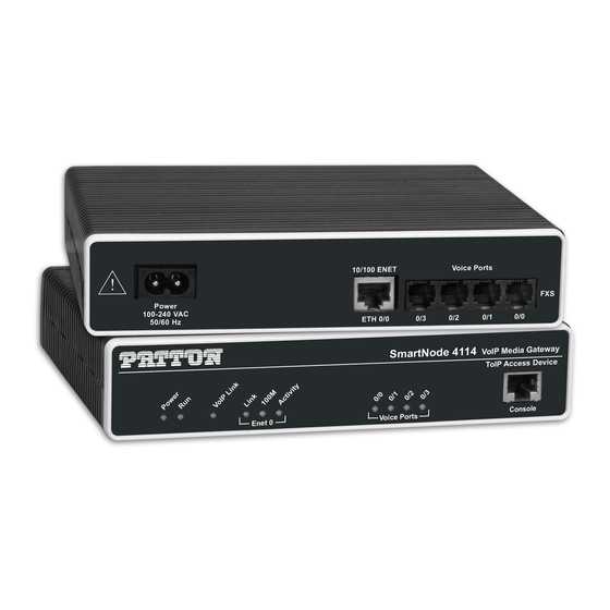 Patton SN4522 Quick Start Manual